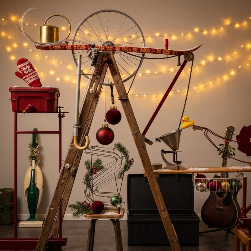 Macchine di Rube Goldberg, esperienza natalizia Virvelle